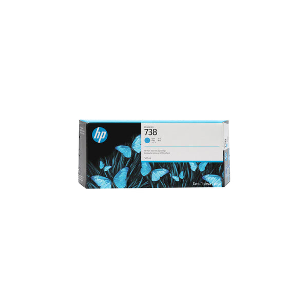 Cartouche d’encre DesignJet HP 738, cyan, 300 ml – vue 1