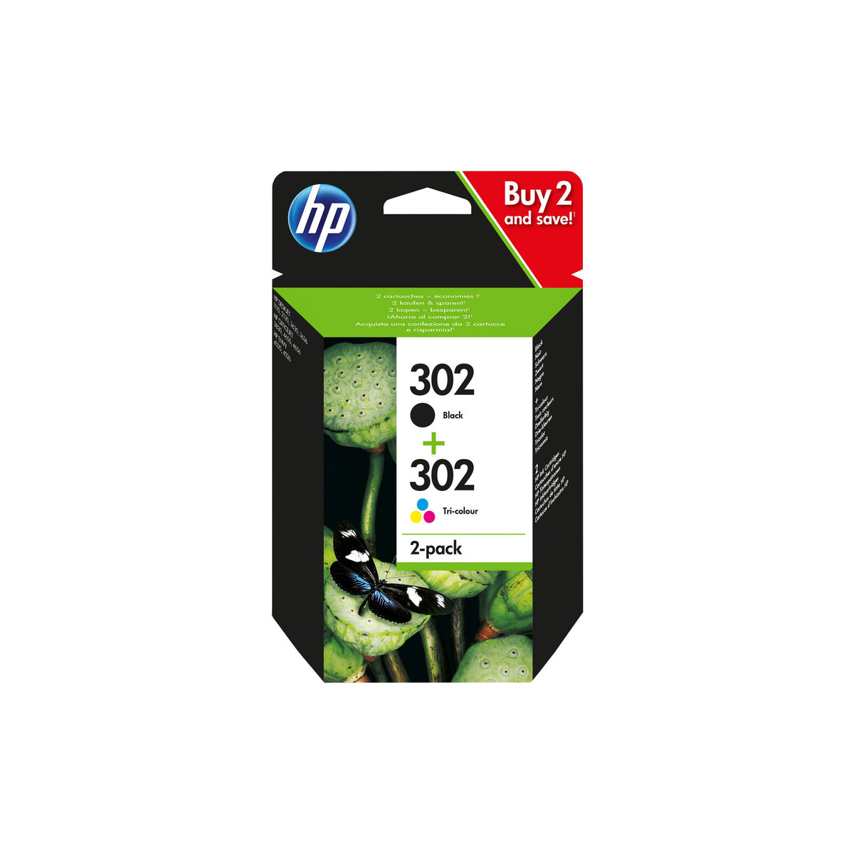 Cartouche d’encre trois couleurs HP 302 authentique – vue 3