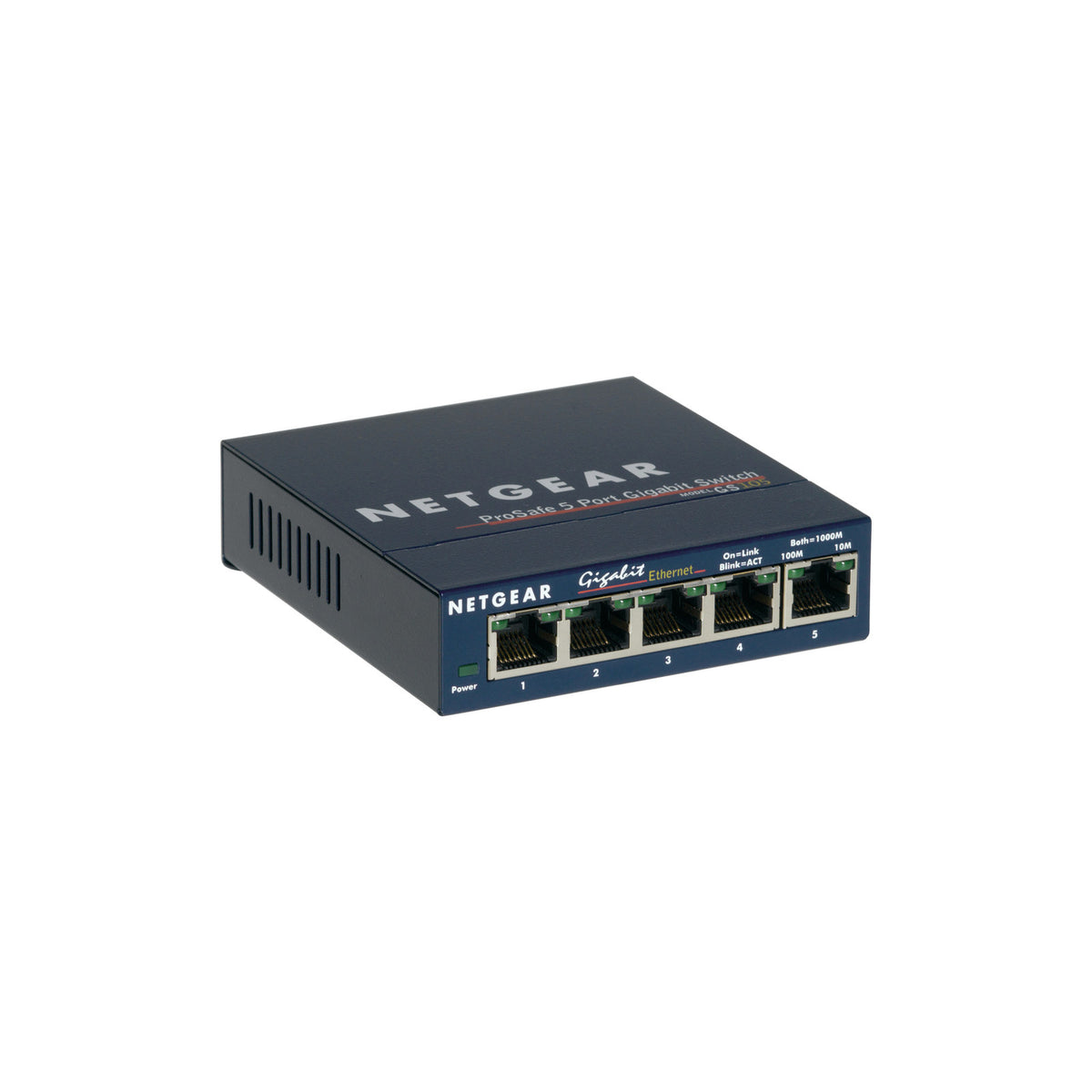 Commutateur réseau NETGEAR GS105 Bleu – vue 1