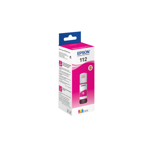 Epson 112 EcoTank Pigment Magenta ink bottle – vue 1