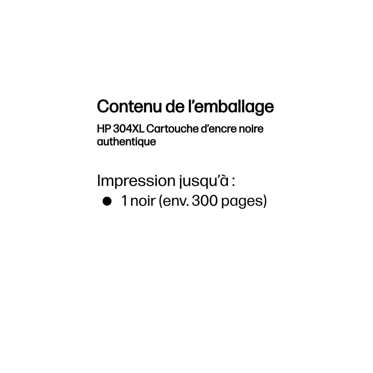 HP 304XL Cartouche d’encre noire authentique – vue 3