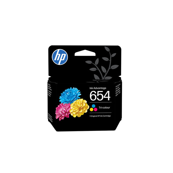 HP 654 Cartouche d’encre authentique économique Trois couleurs – vue 1