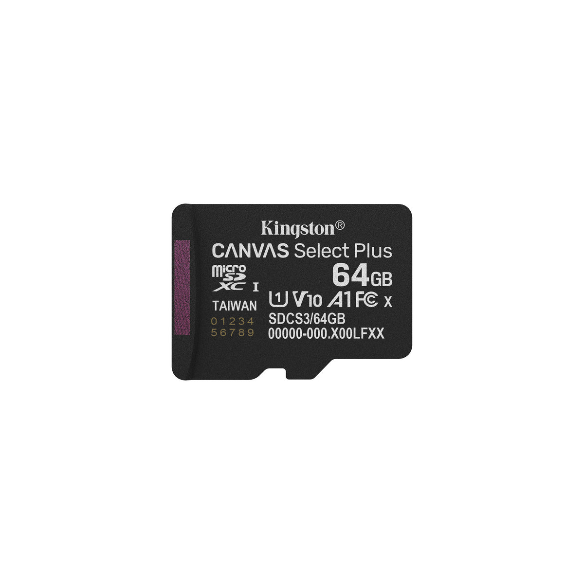 Kingston Technology 64GB microSDXC Canvas Select Plus Gen3 100MB/s A1 (Adaptateur SD inclus) – vue 3