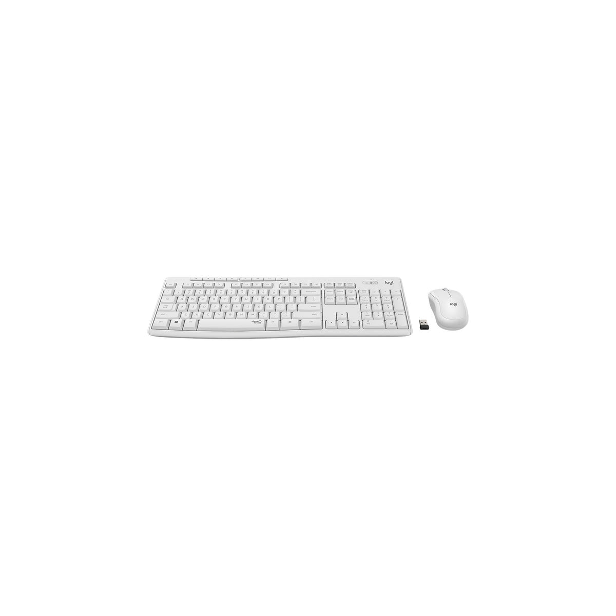 Logitech Ensemble clavier et souris silencieux sans fil MK295 - Blanc cassé – vue 2
