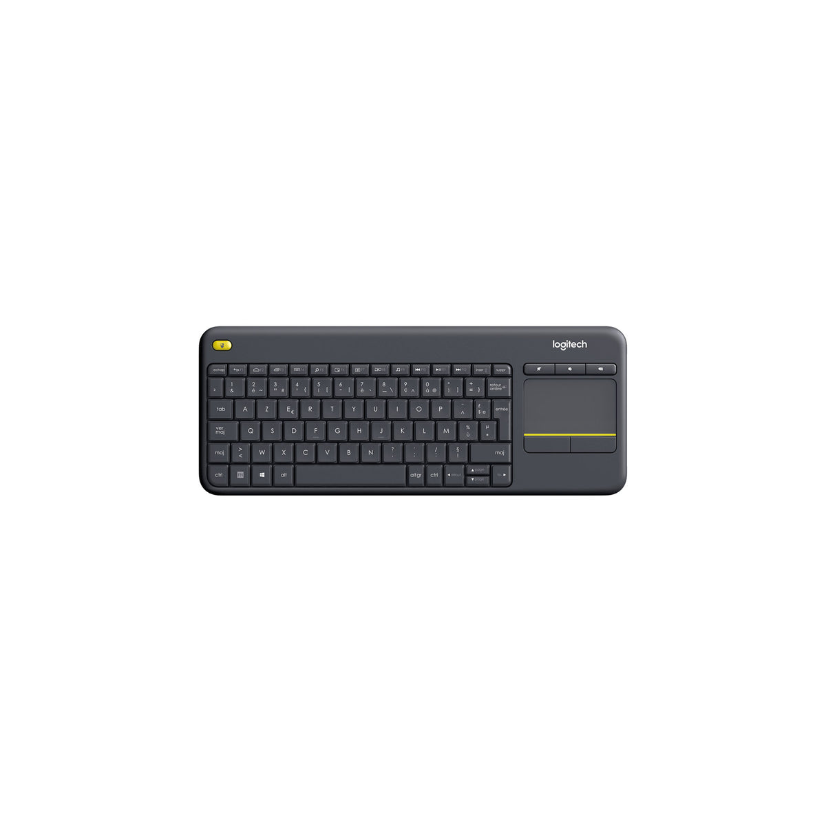 Logitech K400 Plus Clavier sans fil avec pavé tactile - Noir – vue 1