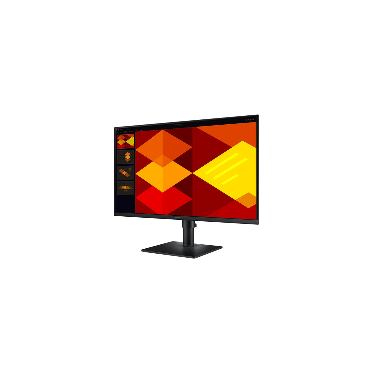 Samsung 27" Essential Monitor S4 S40GD Full HD Monitor – vue 3