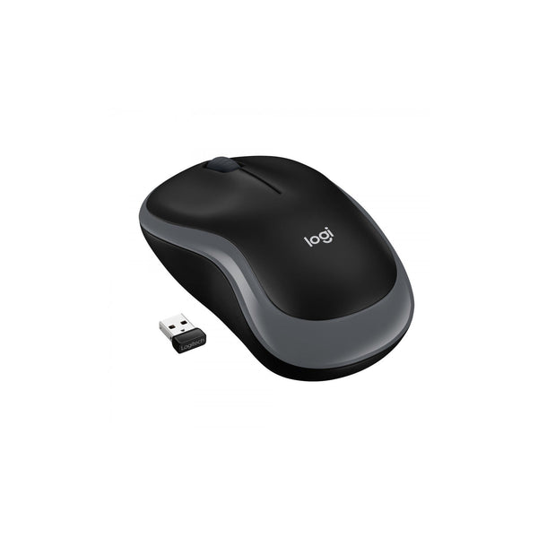 Souris sans fil Logitech M185 (910-002238), optique 1 000 dpi, récepteur USB – gris (Swift Grey) – vue 1