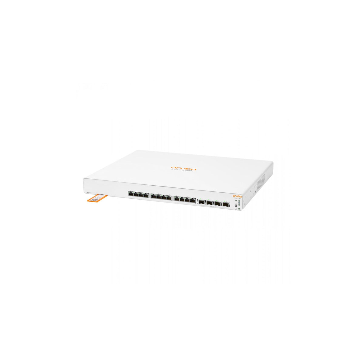 Switch HPE Aruba Instant On 1960 12XT 4XF : 12 ports 10GBASE-T + 4 SFP+, manageable L2+ (JL805A) – vue 3