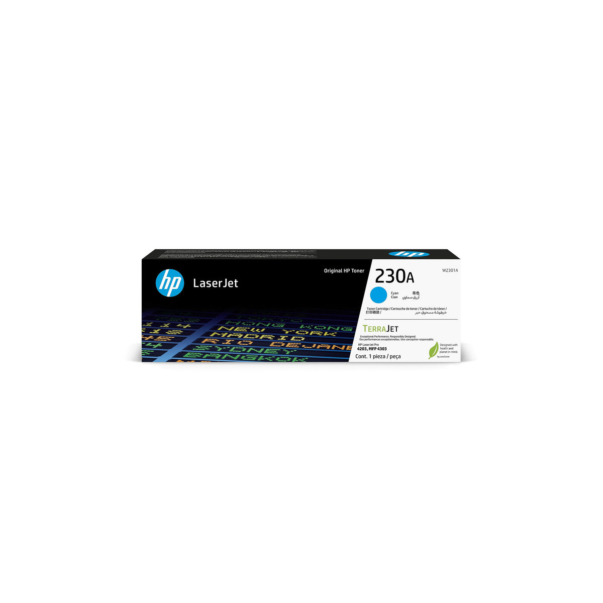 Toner HP 230A cyan authentique (W2301A), 1 800 pages – vue 1