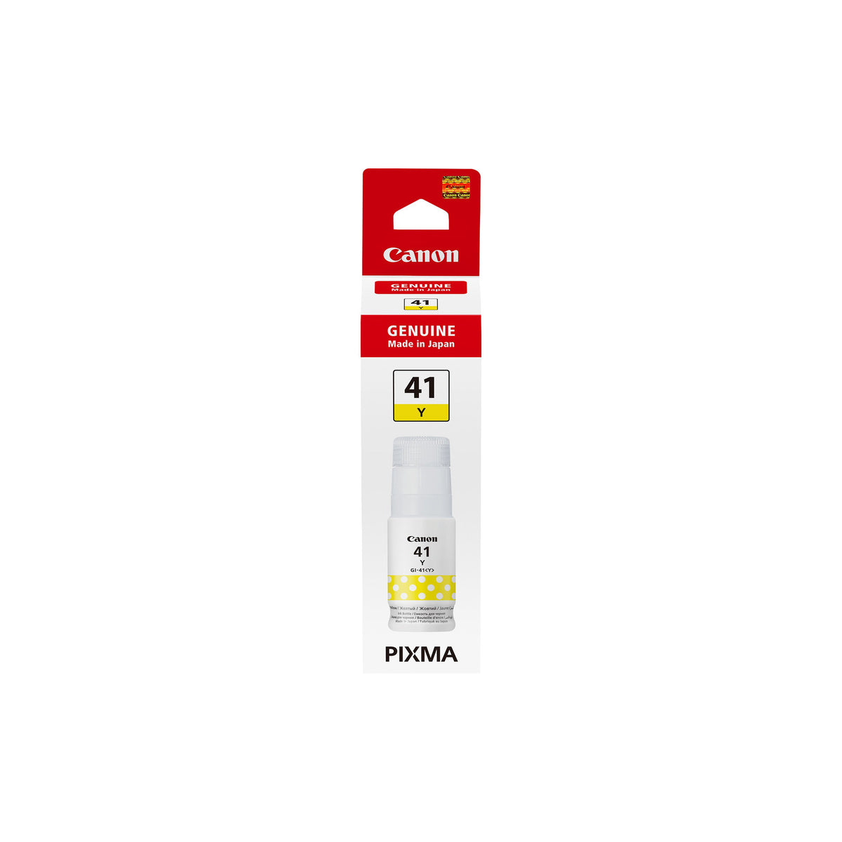 Bouteille d'encre Canon GI-41 Y jaune – vue 1