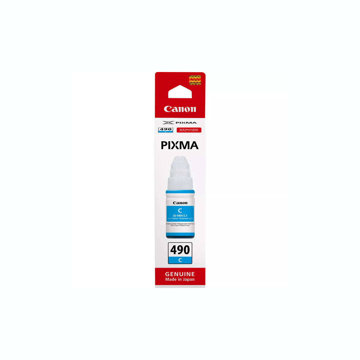 Bouteille d'encre Canon GI-490 C cyan – vue 2