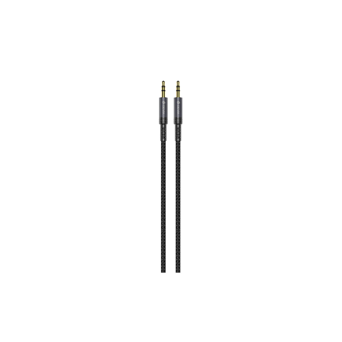 Câble audio jack 3,5 mm tressé Devia Ipure Series – 1 m – vue 1