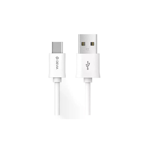 Câble Devia Smart Series USB-A vers USB-C 1 m (5 V / 2 A) – blanc – vue 1