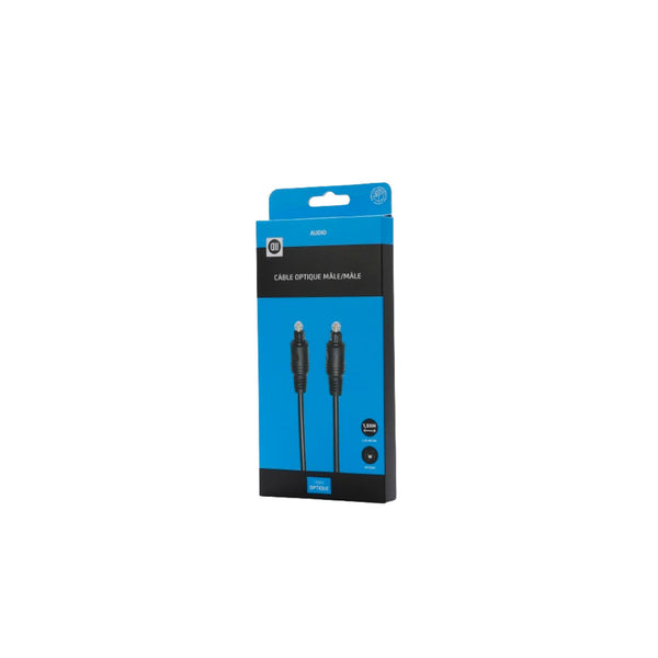 Câble optique audio D2 Toslink mâle/mâle 1,5 m – vue 1