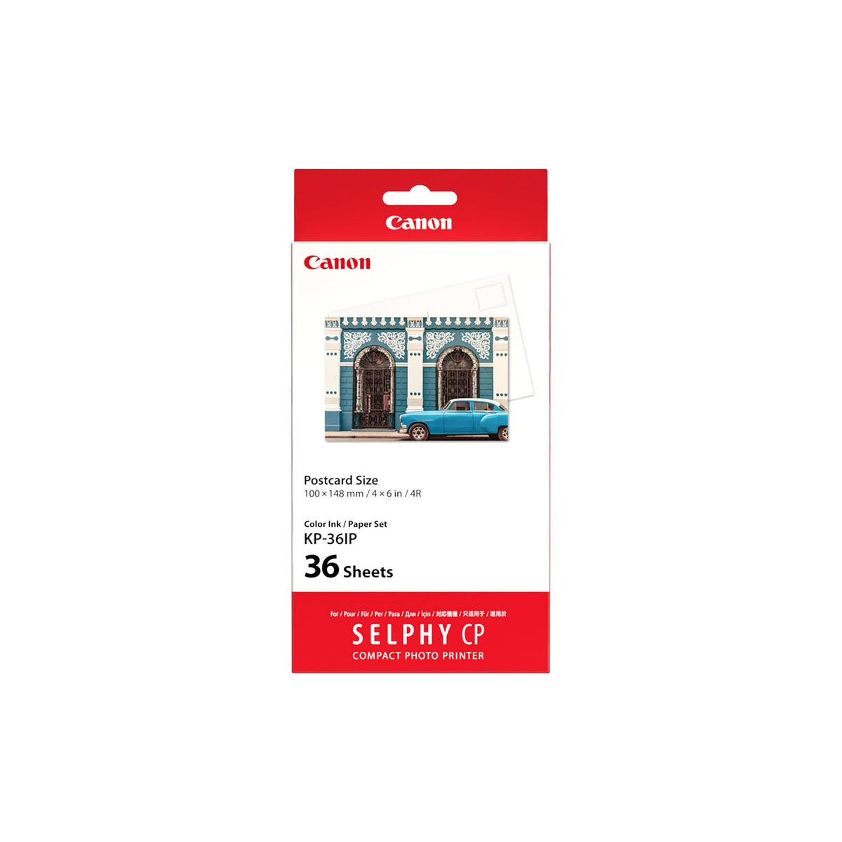 Canon KP-36IP – jeu d'encre couleur et papier photo 100 × 148 mm (36 feuilles) – vue 1