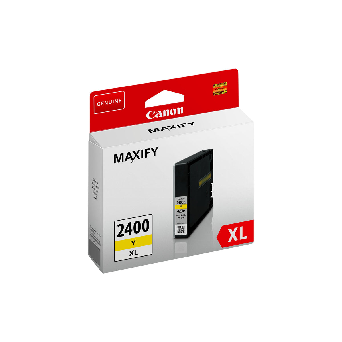Cartouche d'encre Canon PGI-2400XL jaune (haut rendement) – vue 2