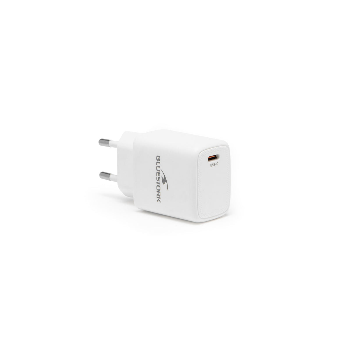Chargeur secteur compact USB-C 20 W GaN Bluestork PW-20-C – vue 1