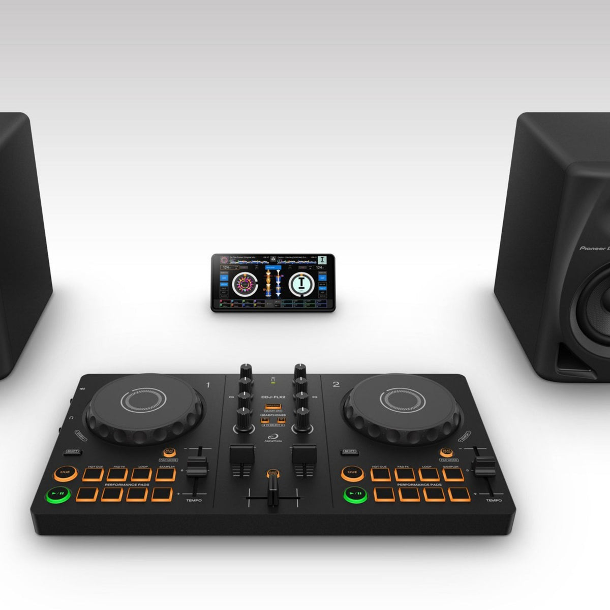 Contrôleur DJ 2 voies compact AlphaTheta / Pioneer DJ DDJ-FLX2 – noir – vue 3