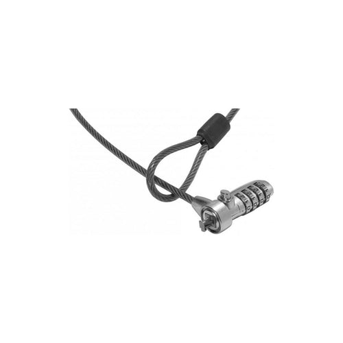 Dacomex Antivol PC portable cordon acier avec serrure code 4 digits pour encoche K-Lock – vue 1