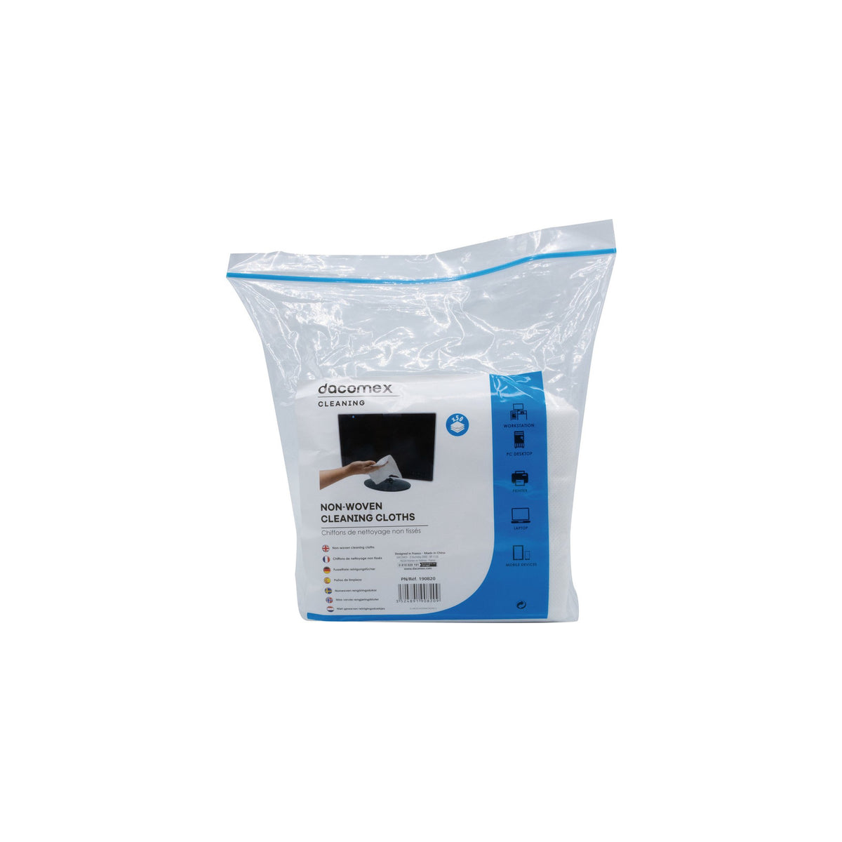 Dacomex Sachet de 45 chiffons blancs – vue 3