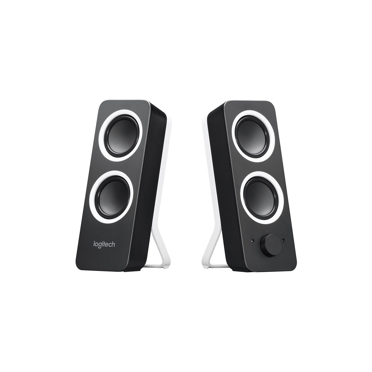 Enceintes PC 2.0 Logitech Z200 – 5 W RMS, entrée auxiliaire 3,5 mm – noir – vue 1