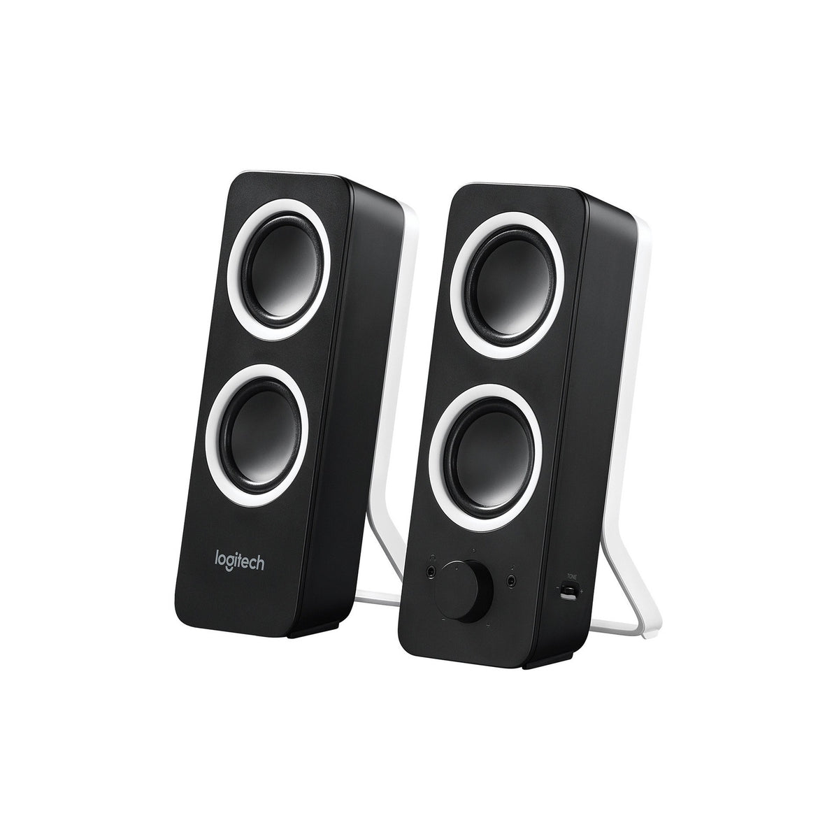 Enceintes PC 2.0 Logitech Z200 – 5 W RMS, entrée auxiliaire 3,5 mm – noir – vue 2