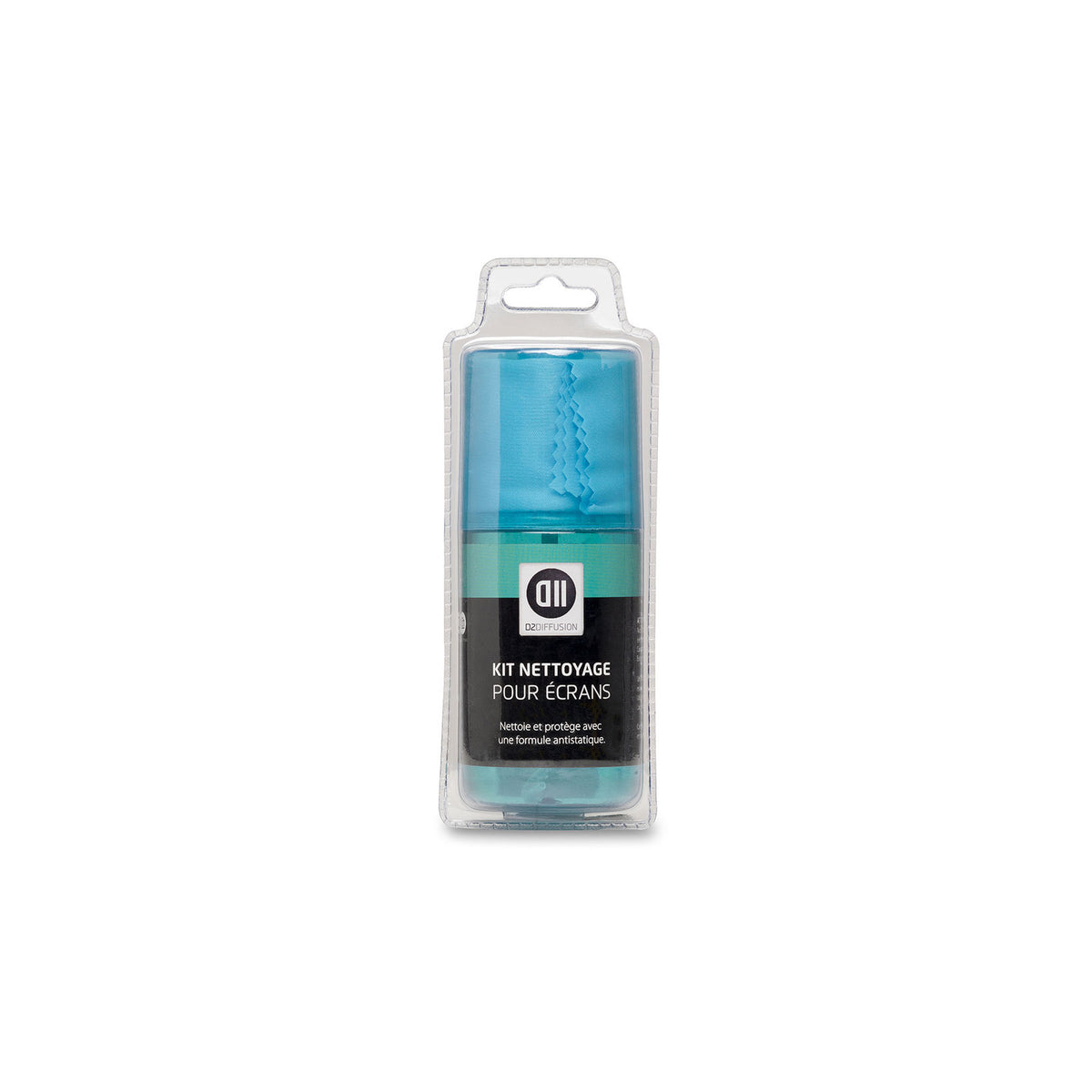 Kit de nettoyage D2 pour écrans et périphériques (spray 200 ml + chiffonnette microfibre) – vue 1