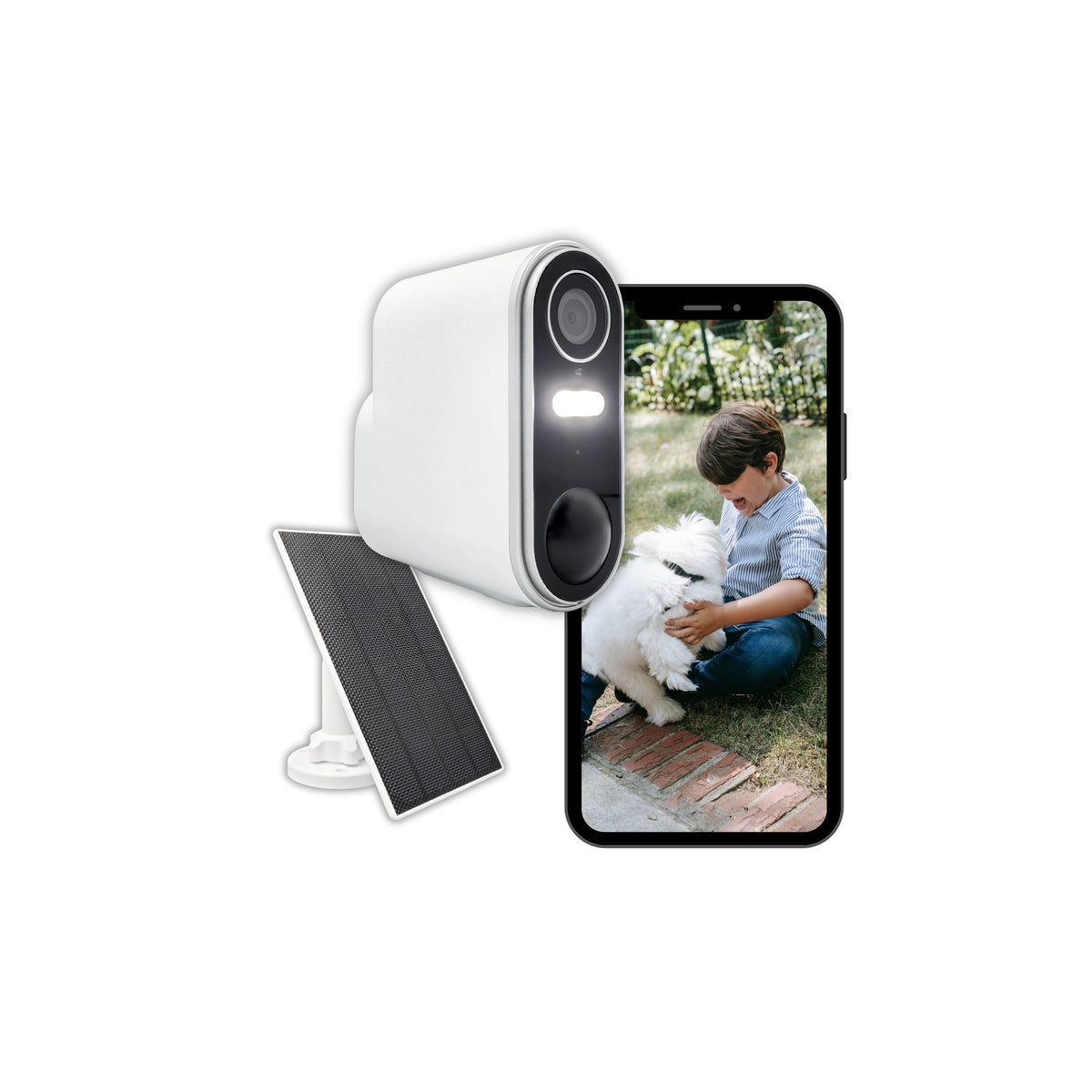 Konyks Camini Air 2 Solar – Caméra Wi-Fi d’extérieur sans fil avec panneau solaire – vue 3