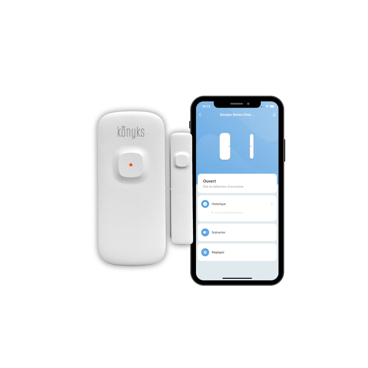 Konyks Senso Charge 2 – Détecteur d'ouverture Wi-Fi rechargeable – vue 2