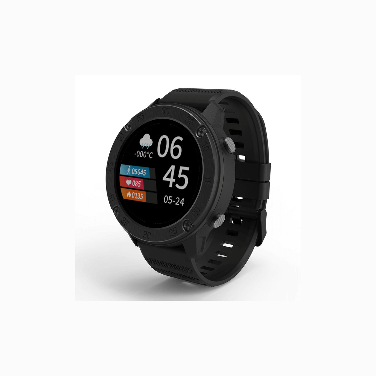 Montre connectée Blackview X5 (écran 1,3", IP68, 9 modes sport, cardio, sommeil) – noir – vue 1