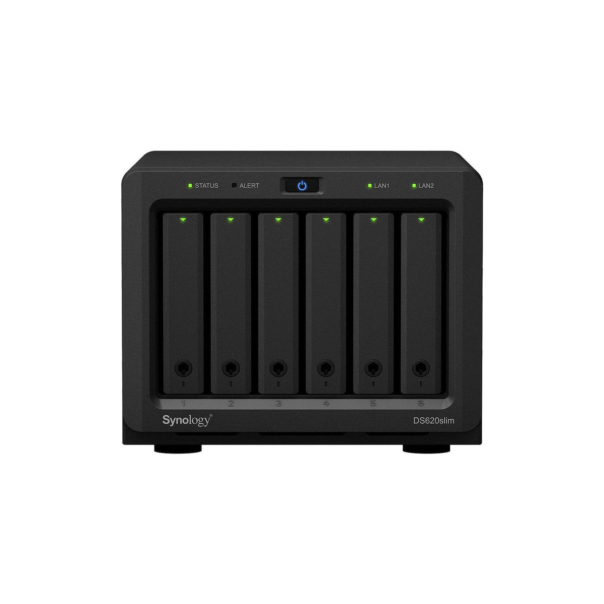 NAS 6 baies 2,5" Synology DiskStation DS620slim (Celeron 2,5 GHz, 2 Go) – vue 1