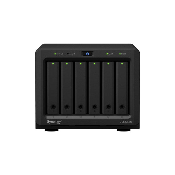 NAS 6 baies 2,5" Synology DiskStation DS620slim (Celeron 2,5 GHz, 2 Go) – vue 1