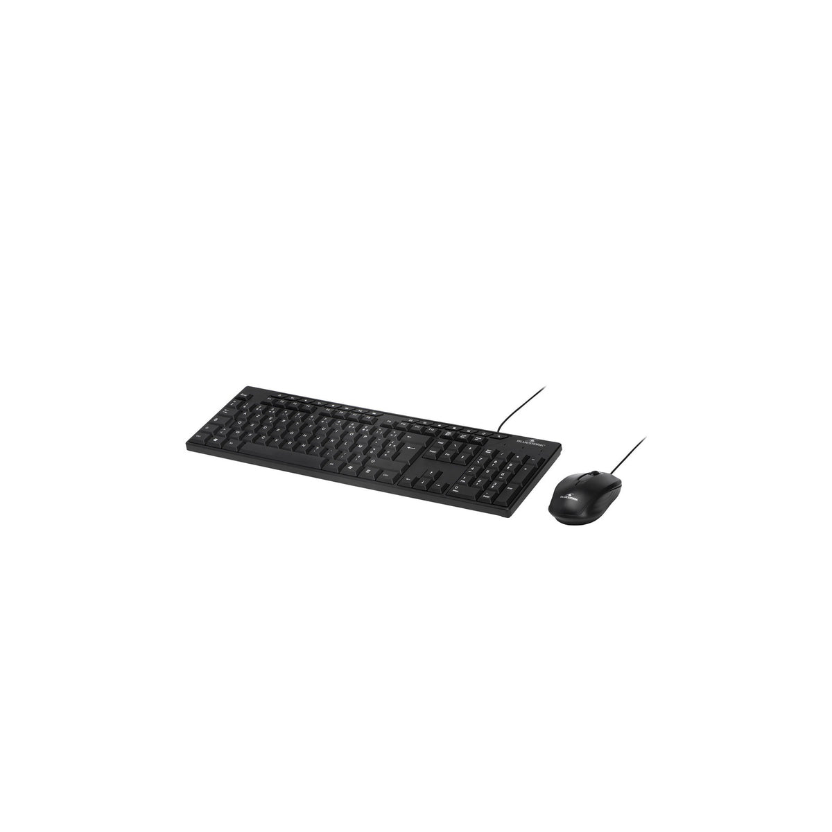 Pack clavier + souris filaires USB Bluestork Media Office (AZERTY, 15 touches multimédia, souris optique 1 600 dpi) – noir – vue 2