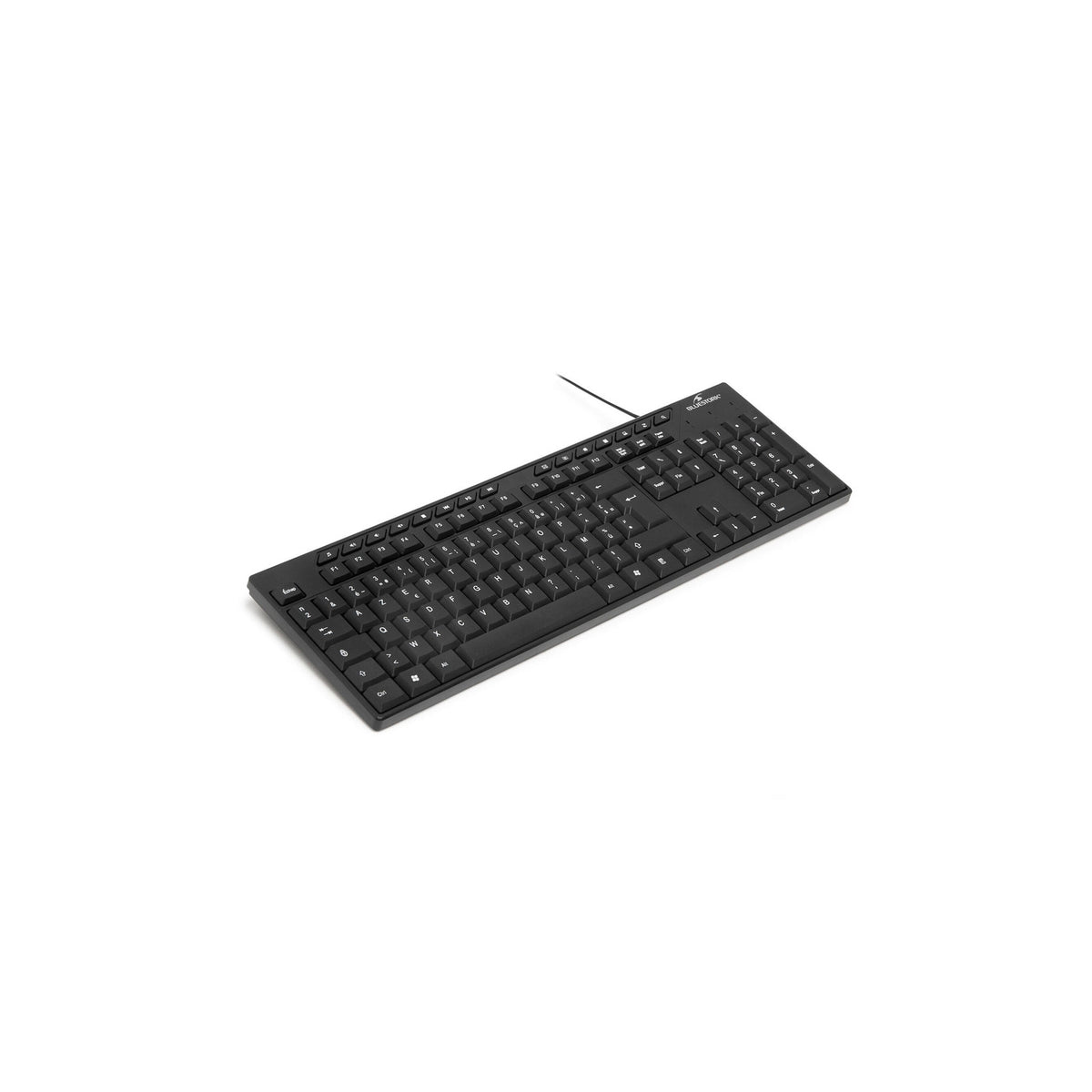 Pack clavier + souris filaires USB Bluestork Media Office (AZERTY, 15 touches multimédia, souris optique 1 600 dpi) – noir – vue 3