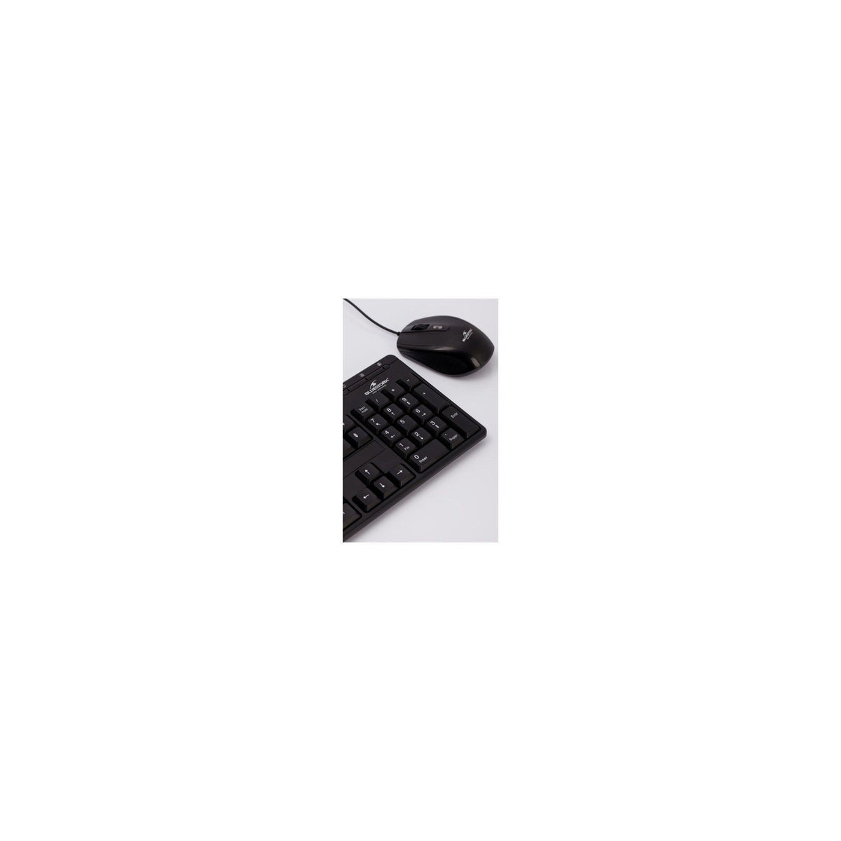 Pack clavier + souris filaires USB Bluestork Pack First II (AZERTY français, touches multimédia, souris optique 800 dpi) – noir – vue 2