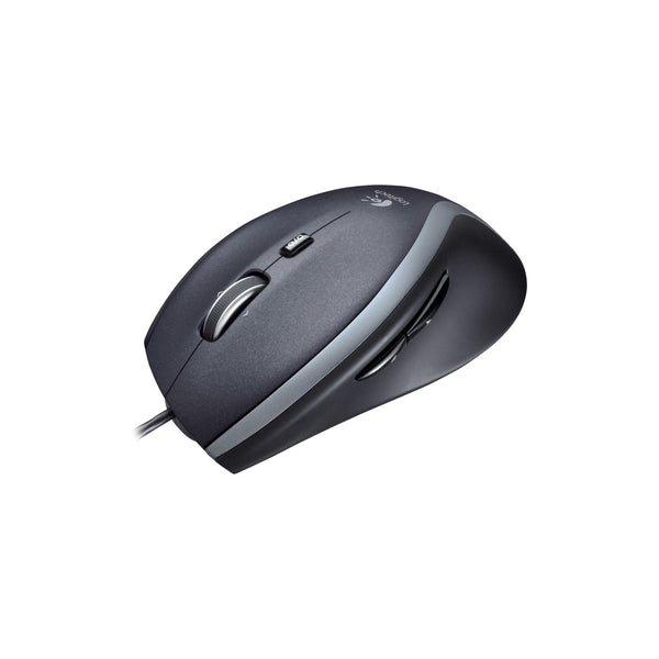 Souris filaire laser Logitech M500 (défilement ultra-rapide, USB) – noir – vue 1