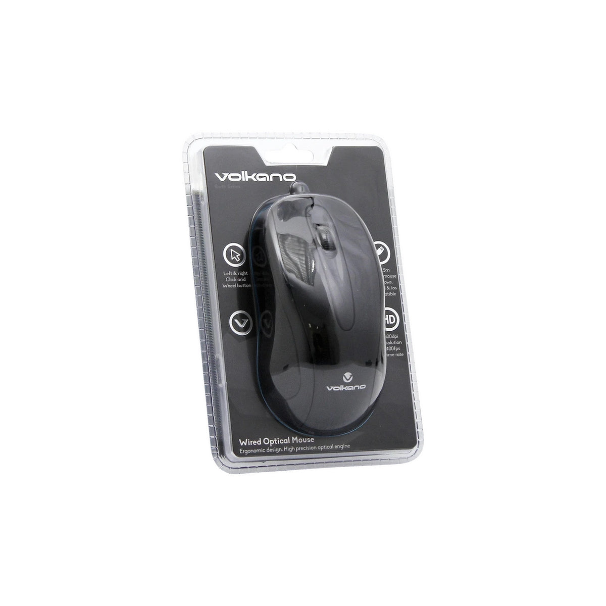 Souris filaire optique Volkano Earth Series 1600 dpi (VB-VS603A) – vue 2