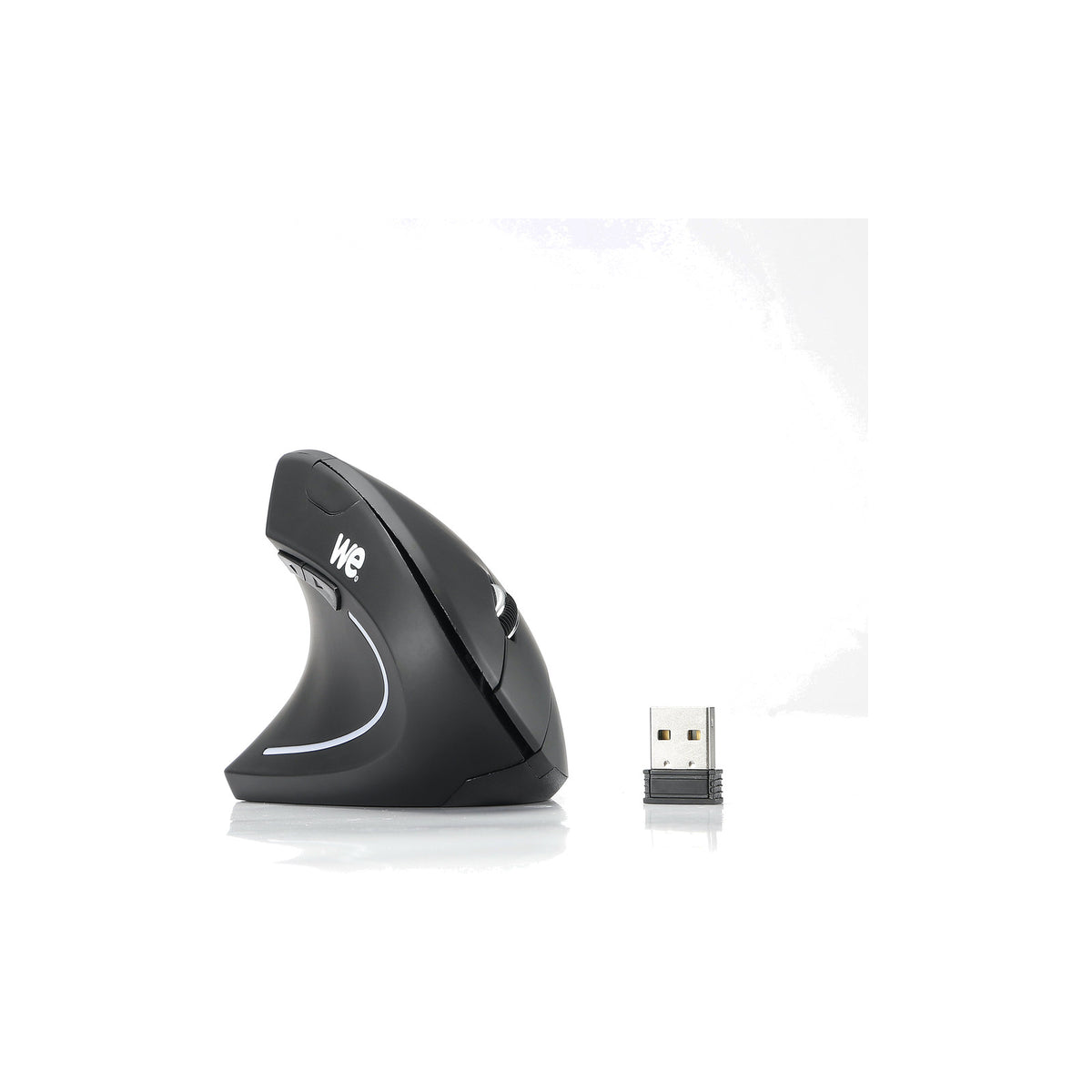 Souris verticale ergonomique sans fil WE pour gaucher, 5 boutons, 1 600 dpi – noir – vue 1