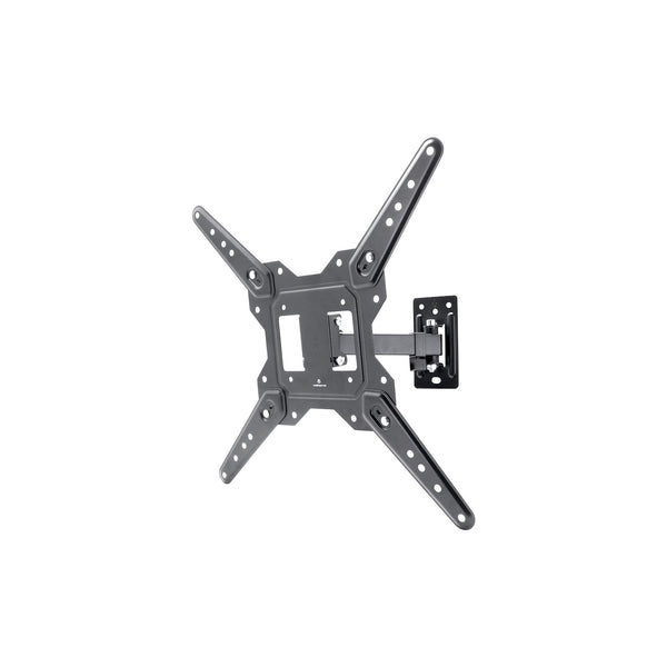 Support mural TV orientable à bras simple 23–55" Volkano Steel Series – noir (VK-4027-BK) – vue 1