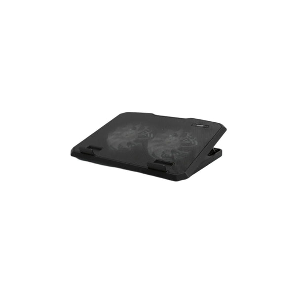 Support ventilé réglable PORT Designs Cooler Pro pour ordinateur portable 10 à 17" (2 ventilateurs, 6 hauteurs) – noir – vue 1