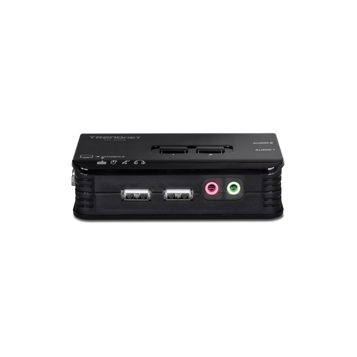 Switch KVM USB/VGA 2 ports avec audio TRENDnet TK-209K (câbles inclus) – vue 2