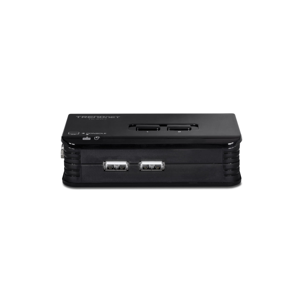 Switch KVM USB/VGA 2 ports TRENDnet TK-207K (câbles inclus) – vue 2