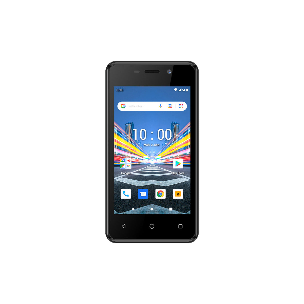 Téléphone Konrow City 4 (4", 3G, double SIM, 8 Go / 1 Go) – noir – vue 1