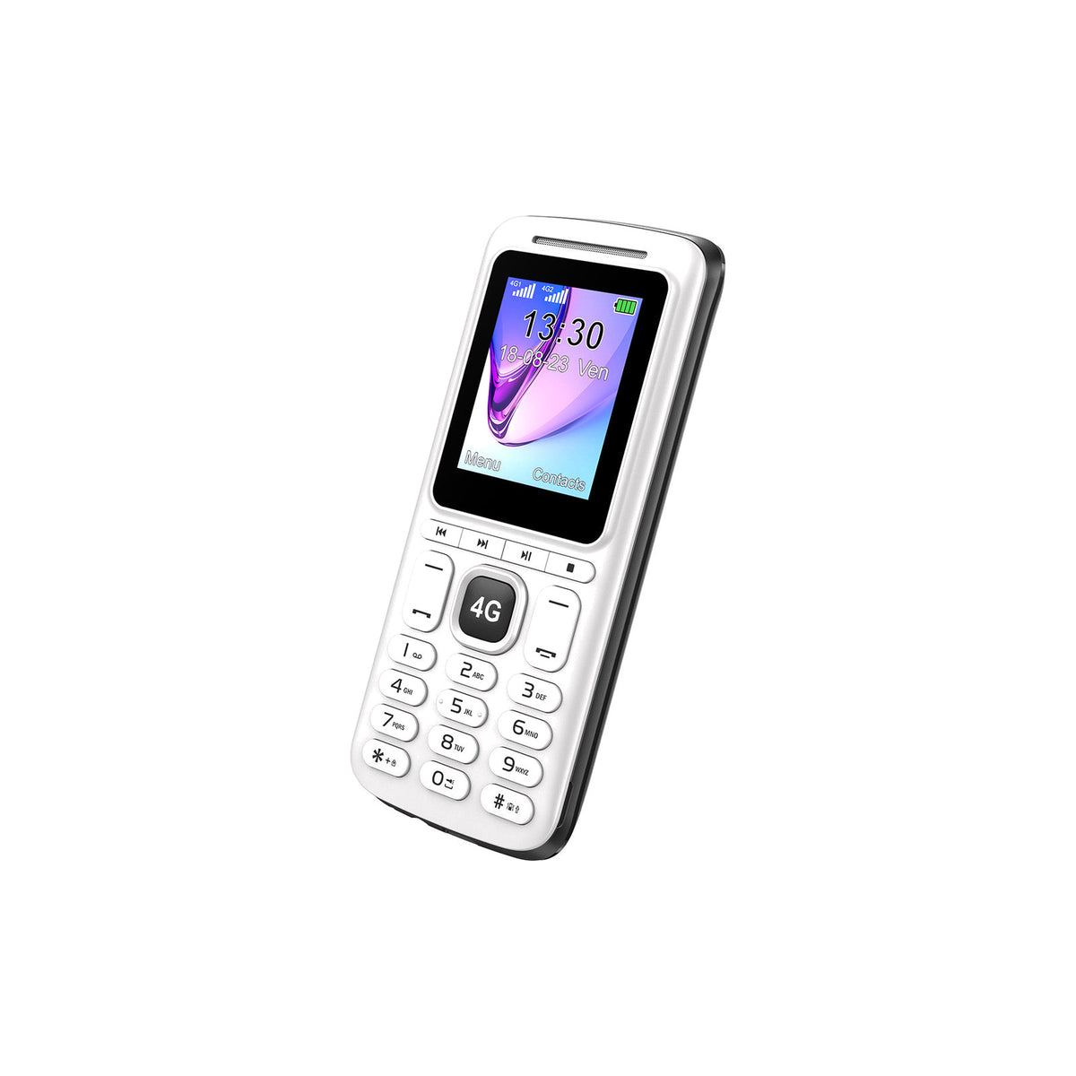 Téléphone mobile Konrow Moby 4G 1,77" double SIM Bluetooth – noir – vue 2