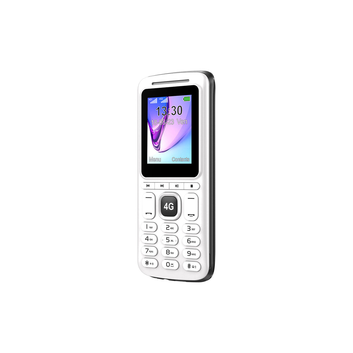 Téléphone mobile Konrow Moby 4G 1,77" double SIM Bluetooth – noir – vue 3
