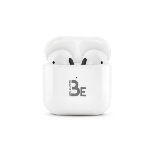 Écouteurs sans fil Blue Element Be Fun (commandes tactiles, Bluetooth, portée 10 m) – blanc
