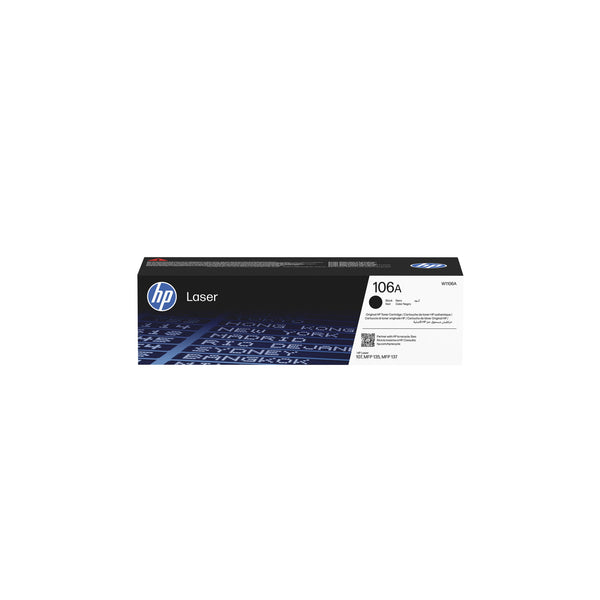 Cartouche de toner laser authentique HP 106A, noir – vue 1