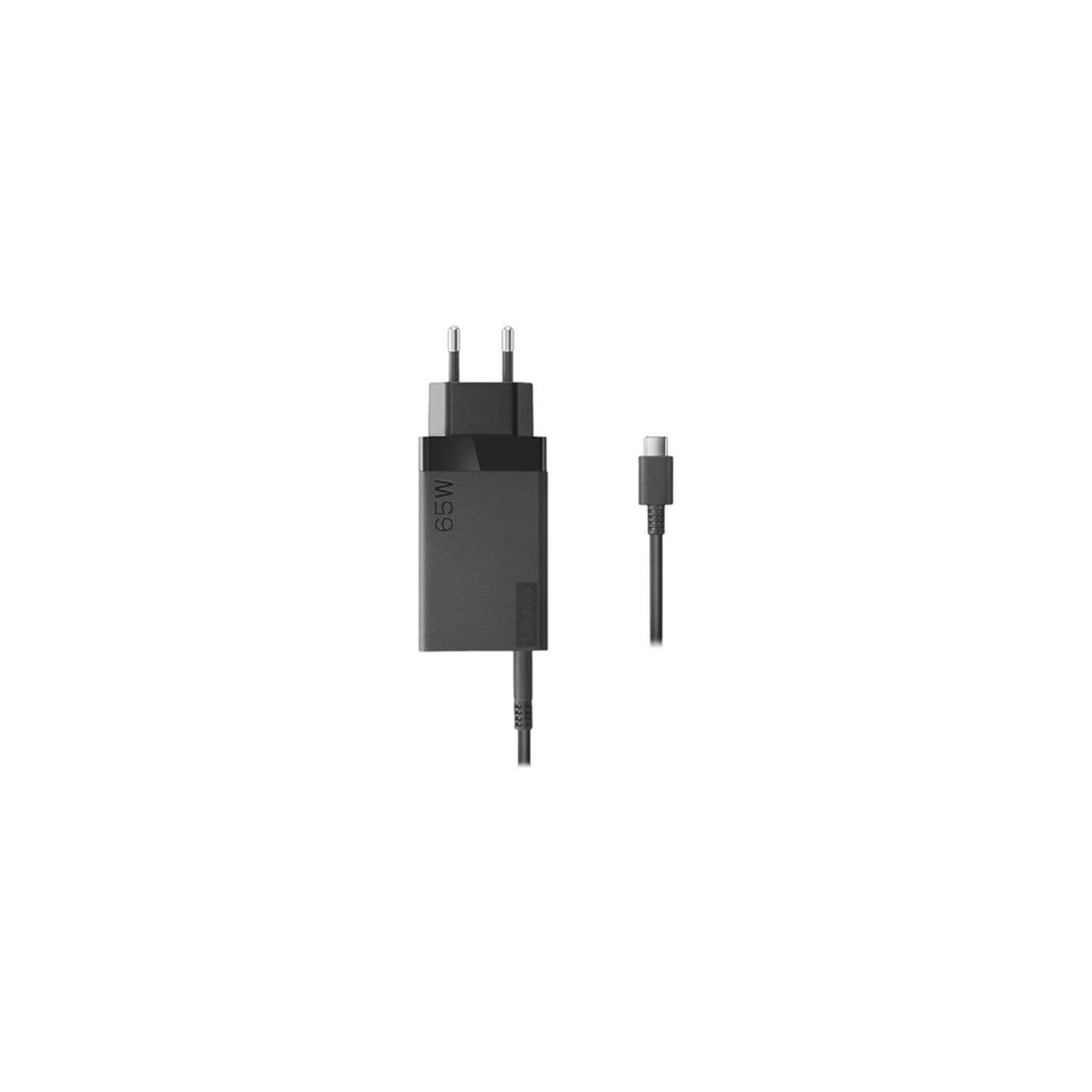 Chargeur Lenovo 40AW065BEU double USB-C GaN 65 W – noir – vue 1
