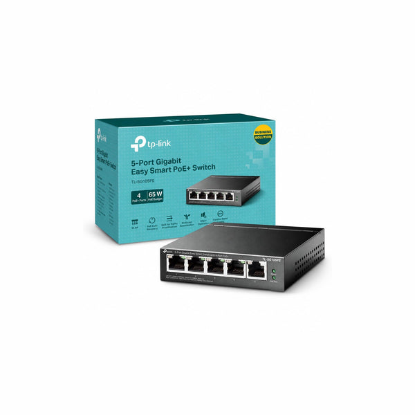 Commutateur réseau TP-Link TL-SG105PE Noir – vue 1