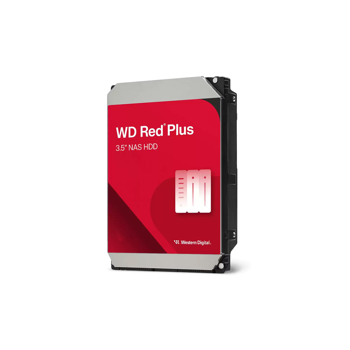 Disque dur interne 3,5" WD Red Plus 4 To SATA 6 Gb/s 5 400 tr/min 256 Mo (NAS, CMR) – vue 1